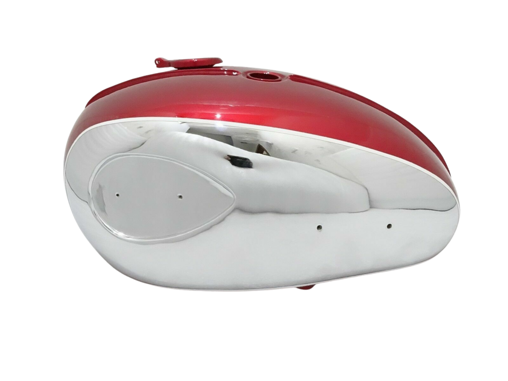 Gas Tank For Bsa A65L Thunderbolt 1968-70 In Cherry Paint Chrome