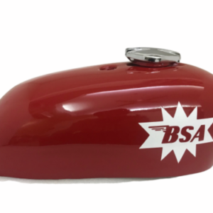 Gas Tank For Bsa A65 Spitfire Hornet In Red Paint With Free Cap