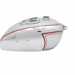 Gas Tank For Bsa M20 M21 Dlx M22 M23 24 1938-40 In Silver Paint & Chrome