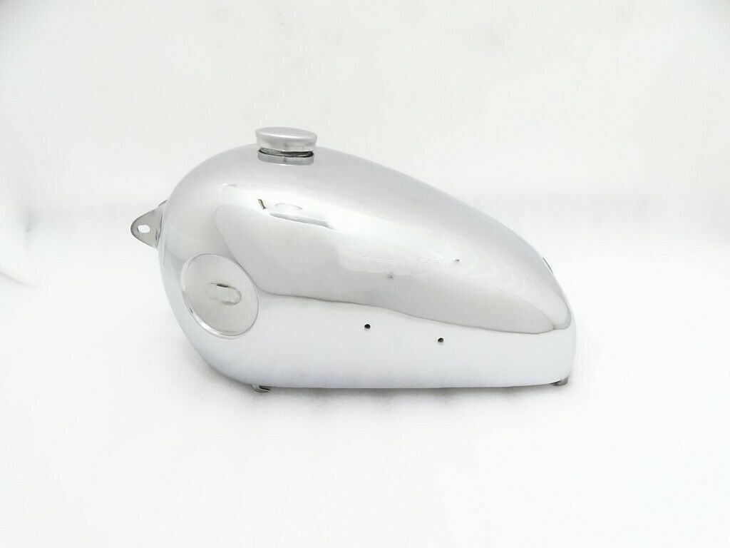 Gas Tank For Bsa B31 B33 Plunger Model In Chrome And Fuel Cap