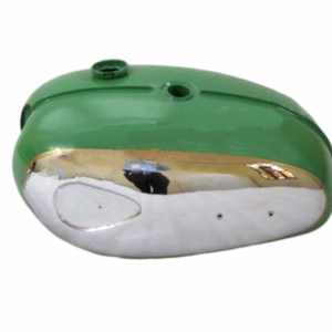Gas Tak For Bsa A65 Thunderbolt In Green Paint And Chrome