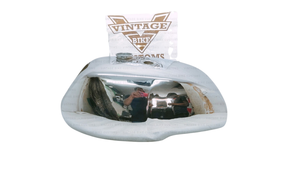 Gas Tank For Triumph T140 Uk Version In Chrome