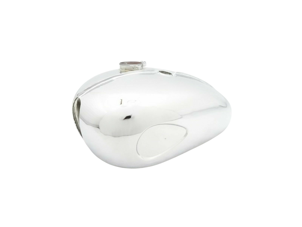 Gas Tank For Bsa A65 Petrol 2 Gallon In Chrome Small Badges Indent (Fuel Tank)