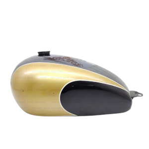 Gas Tank For Triumph T150 In Golden & Black Paint