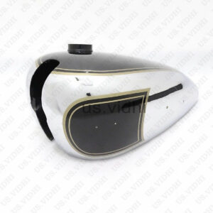 Gas Tank For Matchless G3L 3 Gallon In Black Paint Chrome