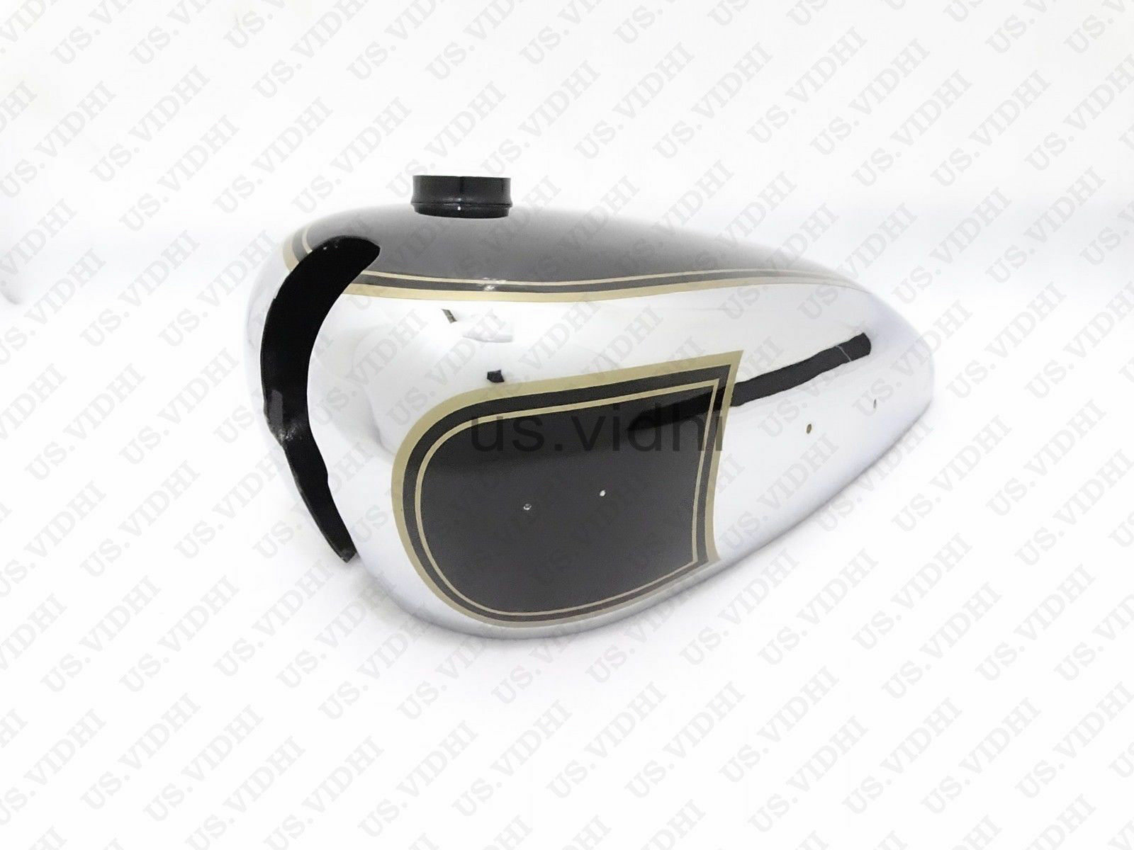 Gas Tank For Matchless G3L 3 Gallon In Black Paint Chrome