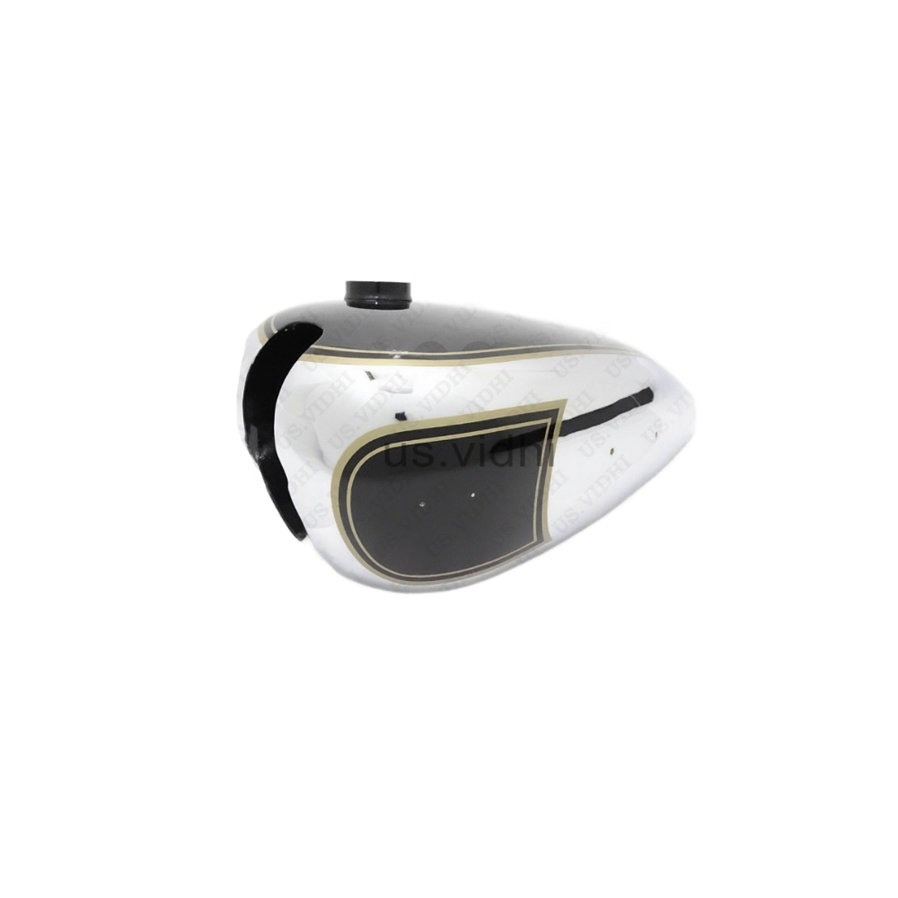 Gas Tank For Matchless G3L 3 Gallon In Black Paint Chrome