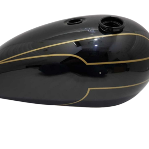 Gas Tank For Triumph T140 In Black Paint