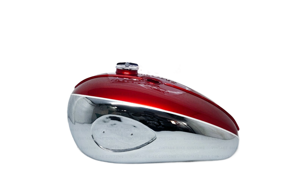 Gas Tank For Bsa A65 1968-69 2 Gallon Usa Specs In Cherry & Chrome With Cap