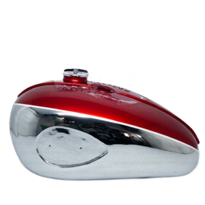 Gas Tank For Bsa A65 1968-69 2 Gallon Usa Specs In Cherry & Chrome With Cap