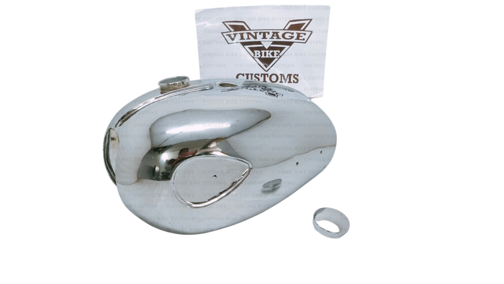Gas Tank For Bsa A65 Thunderbolt In Chromed With Cap