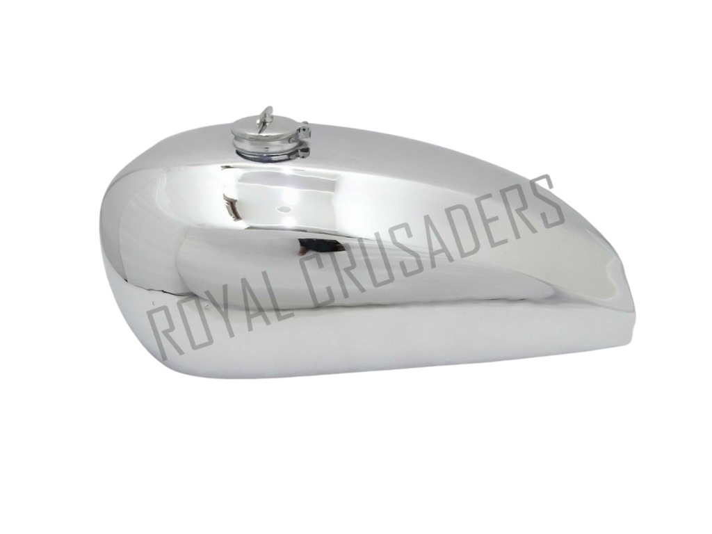 Gas Tank For Norton Dominator Wideline In Chrome With Cap & Tap