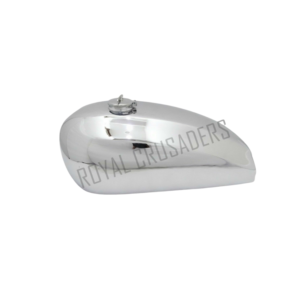 Gas Tank For Norton Dominator Wideline In Chrome With Cap & Tap