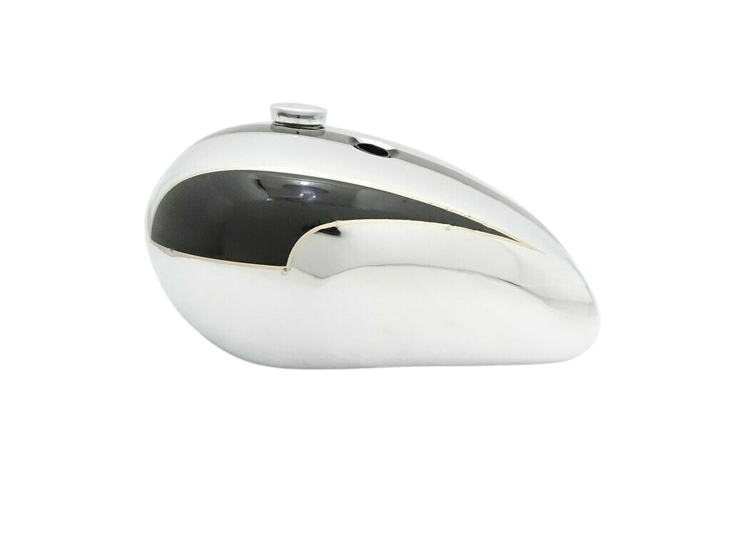 Gas Tank For Triumph T140 Chrome & Black Paint + Cap