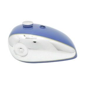 Gas Tank For Bsa B33 Swinging Arm 1955 2 Gal In Blue Paint &Chrome With Cap