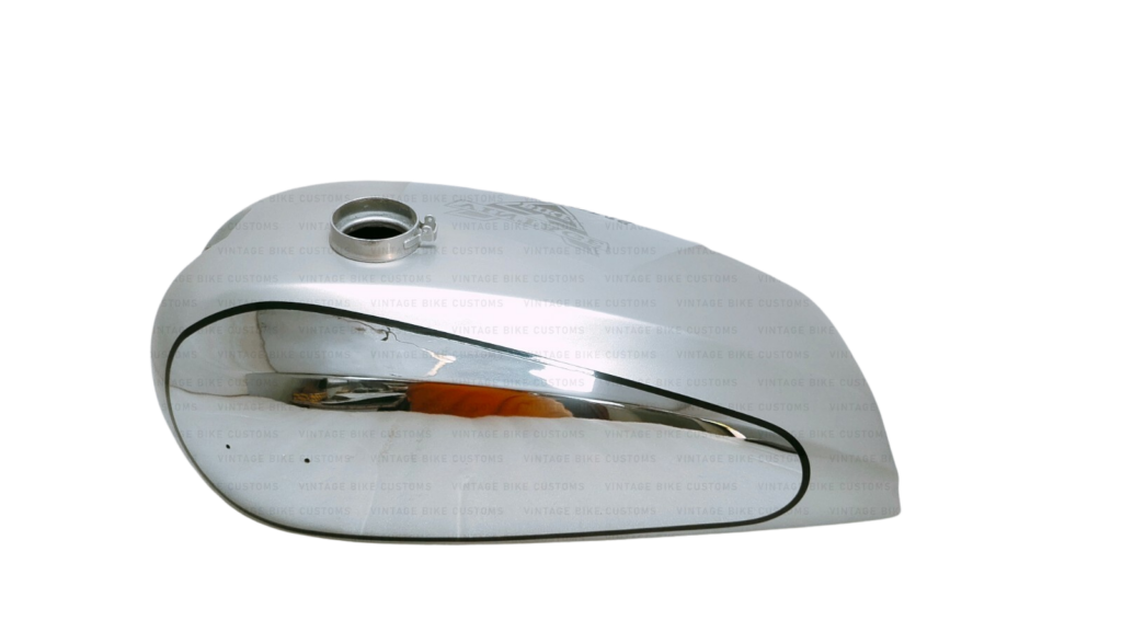 Gas Tank For Norton Dominator Model 88 99 Wideline In Silver Paint With Cap