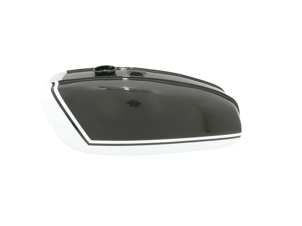 Gas Tank For Bsa A65 Thunderbolt Lightning In Military Green & White 1970 Model