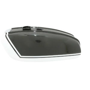Gas Tank For Bsa A65 Thunderbolt Lightning In Military Green & White 1970 Model
