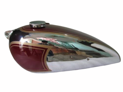 Gas Tank For Bsa C10 C11 Cherry Paint & Chromed