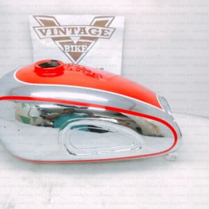 Gas Tank For Horex Regina In Red Paint Chromed With Cap
