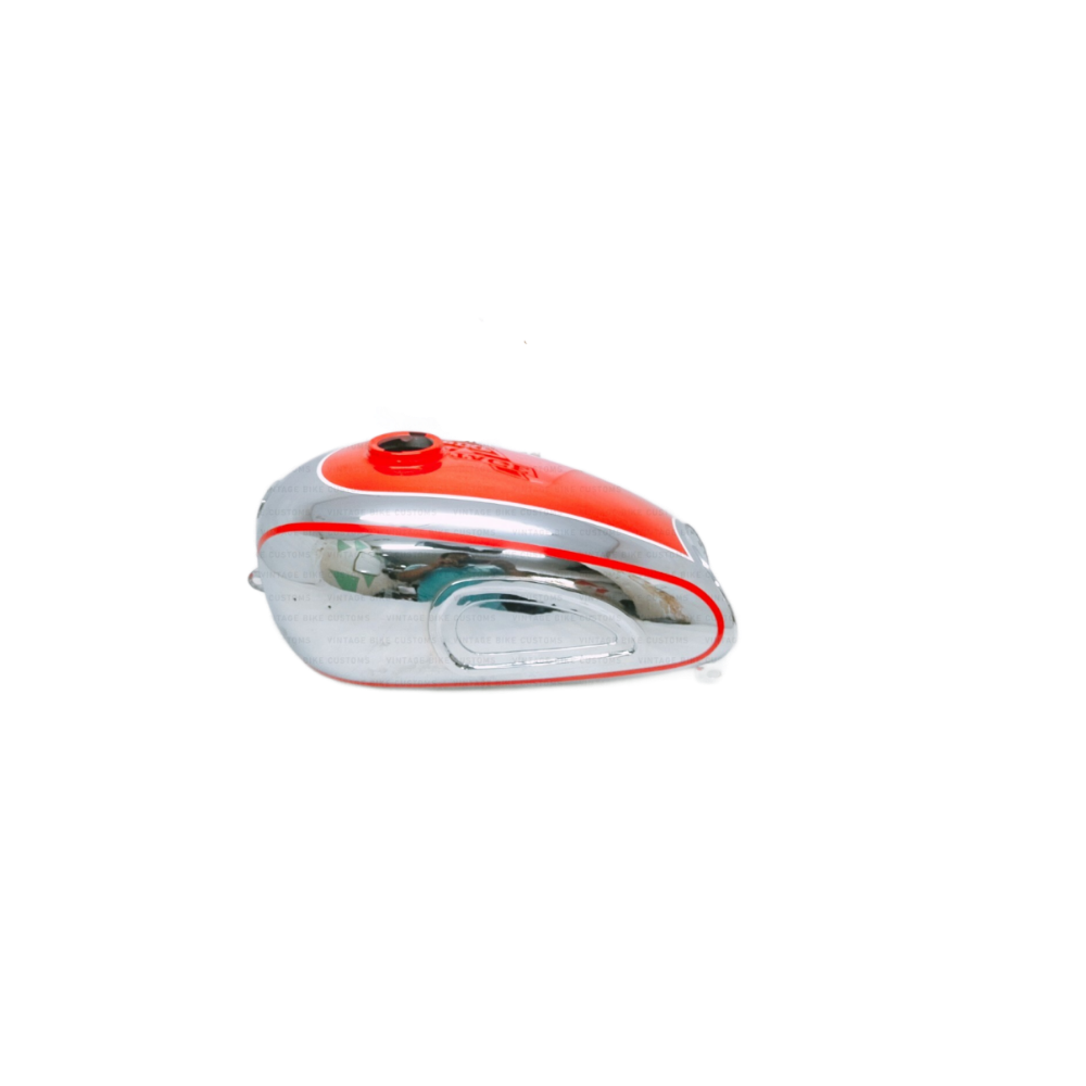 Gas Tank For Horex Regina In Red Paint Chromed With Cap