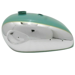 Gas Tank For Bsa Cb 33 500Cc In Chrome & Green Paint