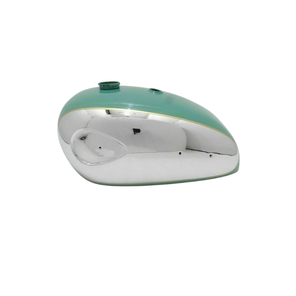 Gas Tank For Bsa Cb 33 500Cc In Chrome & Green Paint