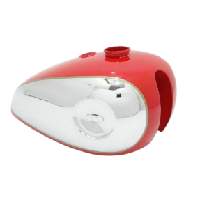 Gas Tank For Bsa B33 2 Gallon Swinging Arm 1955 In Red Paint Chromed