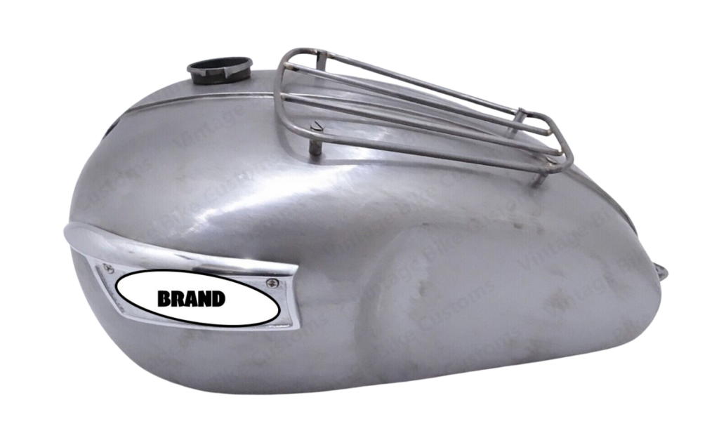 Gas Tank For Triumph T120 Bonneville 3.5 Gal With Parcel Rack & Badge