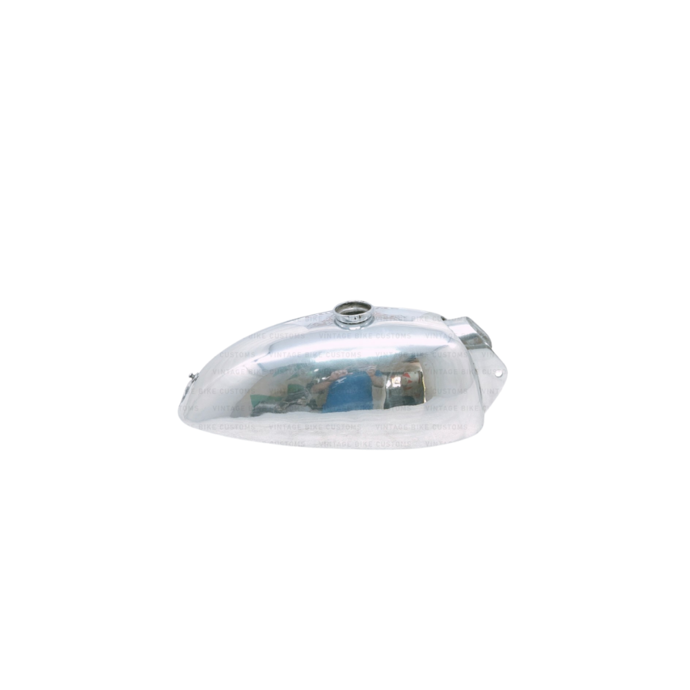 Gas Tank For Royal Enfield Bsa Trials Alloy 1.5 Gallon in Polished (Fuel Tank)
