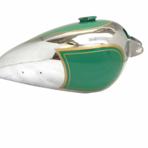 Gas Tank For Bsa B31 In Green Paint Chromed