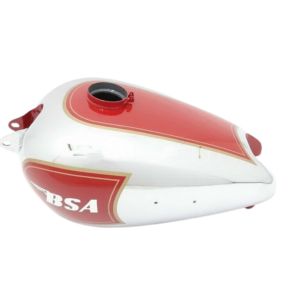 Gas Tank For Bsa M20 Civil Model In Red Paint And Chrome