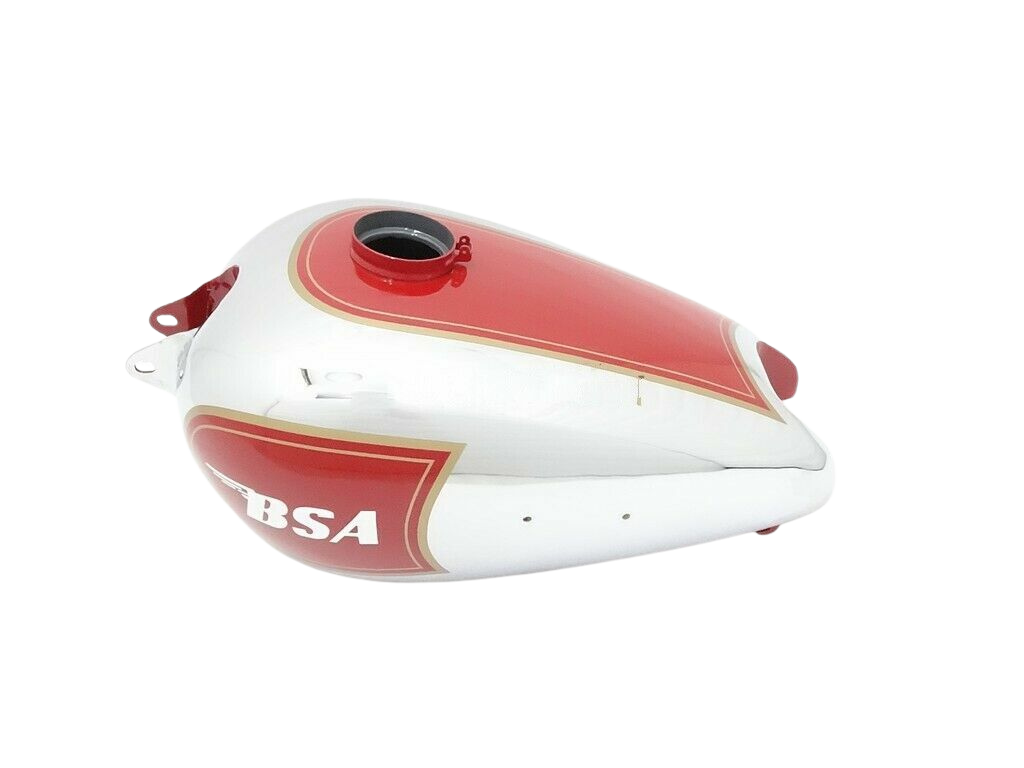 Gas Tank For Bsa M20 Civil Model In Red Paint And Chrome