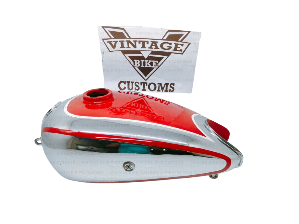 Gas Tank For Horex Regina (Small Version) In Red Paint Chrome