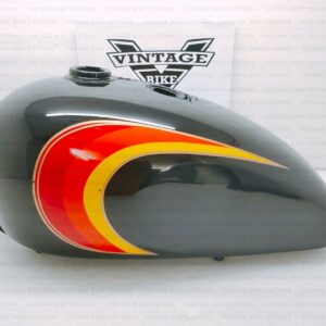 Gas Tank For Triumph T140 British Bonneville In Black Paint