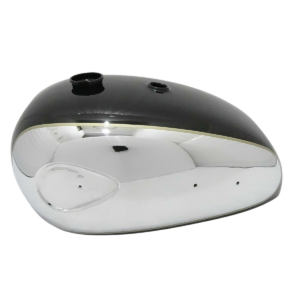 Gas Tank For Bsa A7 A10 Super Rocket In Black Paint Chrome
