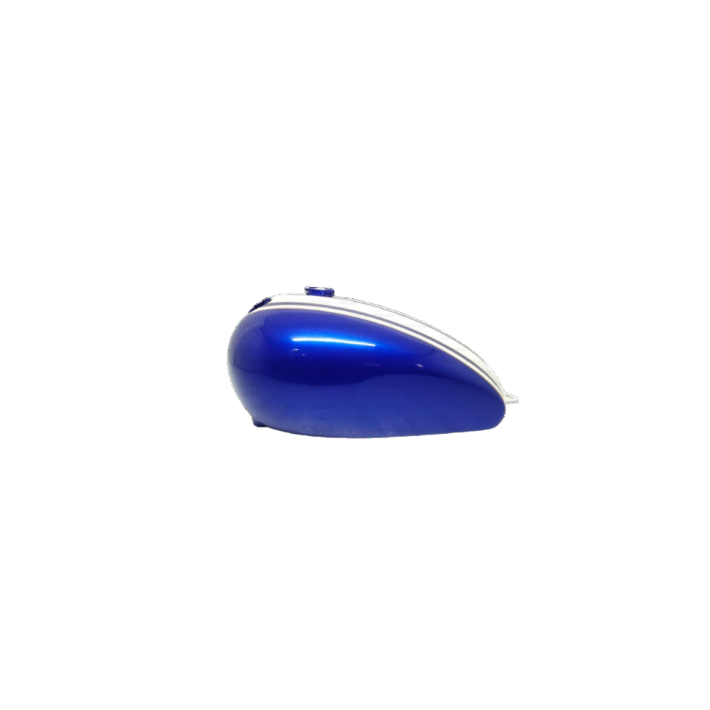 Gas Tank For Triumph T120 Oif 1966 Model Tr6Cs In Blue and White Color
