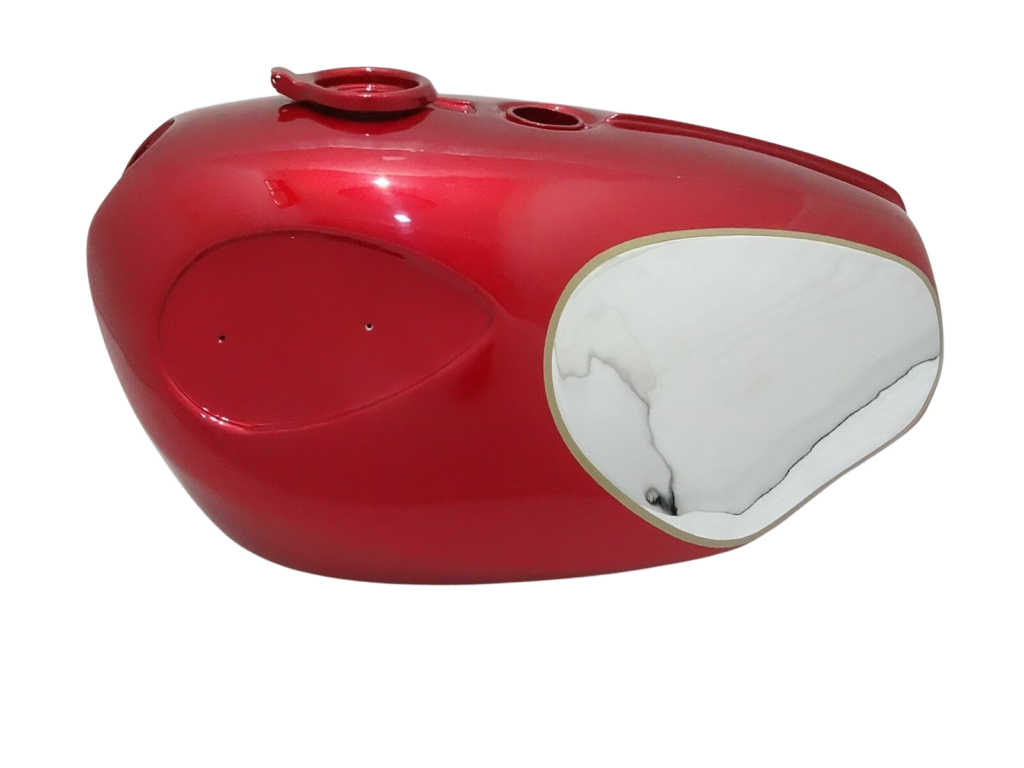 Gas Tank For Bsa A65 Spitfire Fire Bird 1960 In Cherry Paint & Chrome