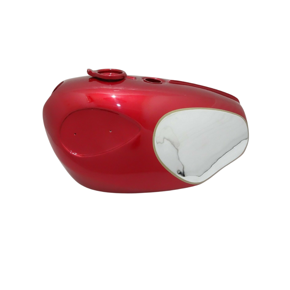 Gas Tank For Bsa A65 Spitfire Fire Bird 1960 In Cherry Paint & Chrome