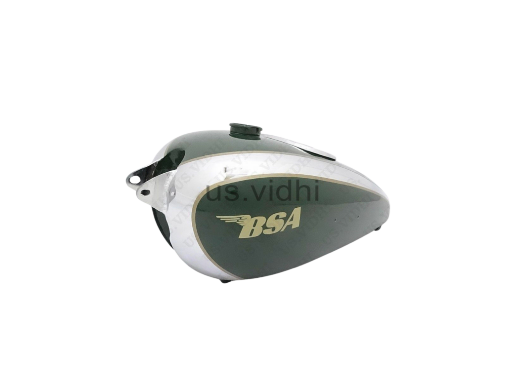 Gas Tank For Bsa M20 Civil Model &Instrumental Panel In Green Paint And Chromed