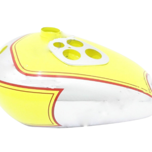 Gas Tank For Triumph Tiger T80 In Yellow Paint &Chromed With Meter Plate