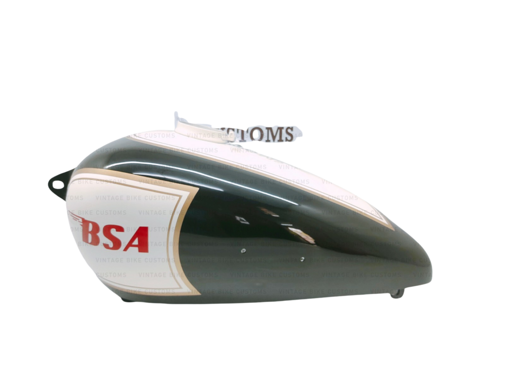 Gas Tank For Bsa M20 Civil Model In Black & White Paint