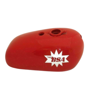 Gas Tank For Bsa A65-25Ph Spitfire Hornet 1964 Red Paint + Cap