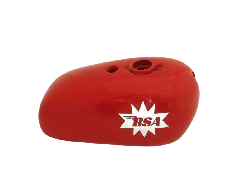 Gas Tank For Bsa A65-25Ph Spitfire Hornet 1964 Red Paint + Cap