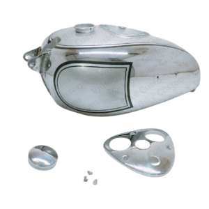 Gas Tank For Bsa M20 M21 M22 M23 M24 1938-40 Silver Paint & Chrome