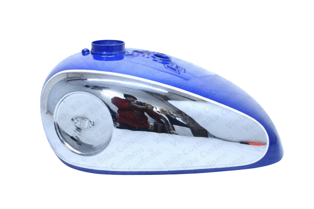 Gas Tank For Bsa Gold Star Scramble Catalina 2 Gallon In Blue & Chrome