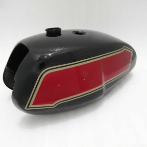 Gas Tank For Triumph T140 Uk Version In Black And Cherry Paint
