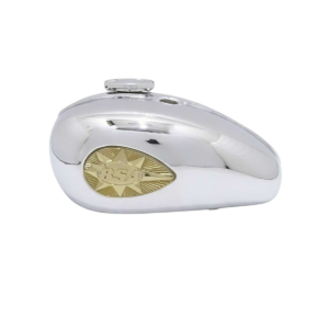 Gas Tank For Bsa A65 1968-69 2 Gallon Usa Spec In Chrome With Cap And Badges