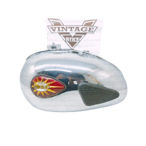Gas Tank For Bsa A65 Thunder Bolt Dual Carb In Chrome With Cap, Badges,Knee Pads