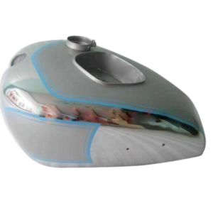 Gas Tank For Triumph Tiger 90 Pre War Model In Silver Paint Chromed